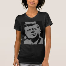 John F. Kennedy  black and grey silhouette T Shirt