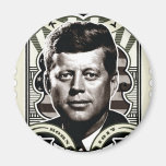 John F. Kennedy Vintage Stamp Art Fridge Magnets
