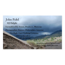 John Fidel/DJ Delphi's Biznatch Card Business Card