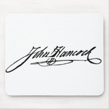 John Hancock Signature Mouse Pads