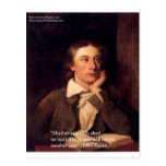 John Keats "Blossom" Quote Gifts Tees & Cards Postcards