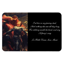 John Keats La Belle Dame Sans Merci Quote Rectangle Magnets