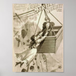 John Martin's Secret, 'The Rescue' Retro Theatre Print
