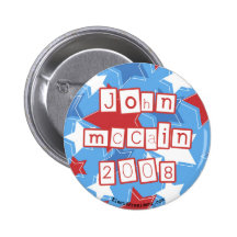 John Mccain 2008 Button