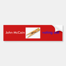John McCain, voting aid Bumper Sticker