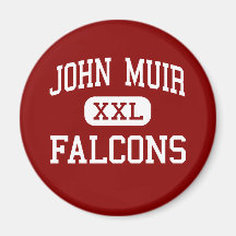 John Muir - Falcons - Middle - San Leandro Fridge Magnets