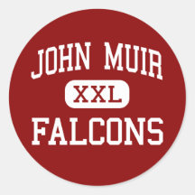 John Muir - Falcons - Middle - San Leandro Stickers