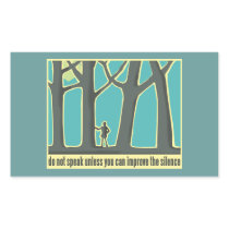 John Muir Quote Rectangle Sticker