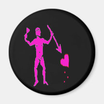 John Quelch-Pink Refrigerator Magnets