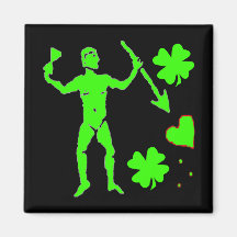 John Quelch-Shamrock Fridge Magnets