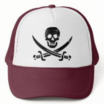 John Rackham (Calico Jack) Pirate Flag Jolly Roger Mesh Hats
