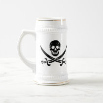 John Rackham (Calico Jack) Pirate Flag Jolly Roger Mugs