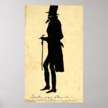 John Randolph Silhouette 1830 Poster