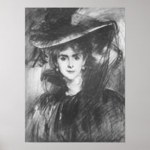 John Singer Sargent - Baroness de Meyer Print