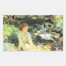 John Singer Sargent - la crique noire Stickers En Rectangle