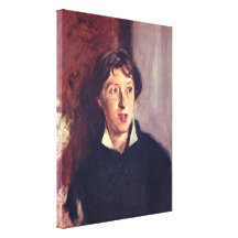 John Singer Sargent - Portrait of Vernon Lee Stretched Canvas Print
