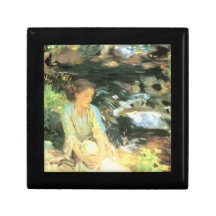 John Singer Sargent - The black creek Trinket Boxes