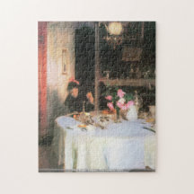 John Singer Sargent - The breakfast table PUZZLE