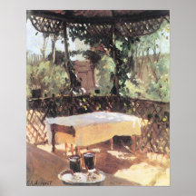 John Singer Sargent-Two wine glasses Posters