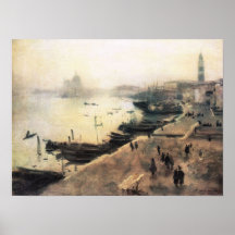 John Singer Sargent-Venice in bad weather Poster