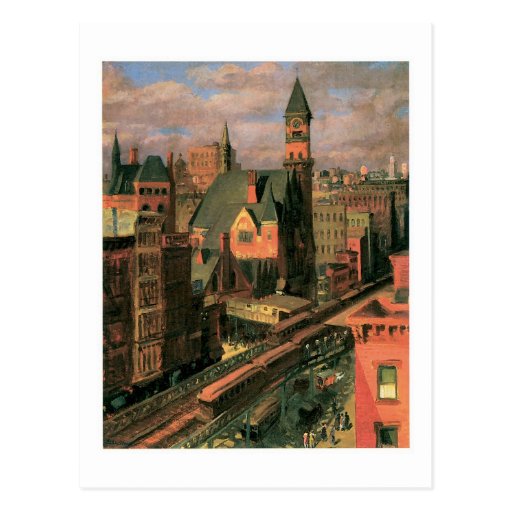 John Sloan, Jefferson Market, Sixth Avenue Post Card