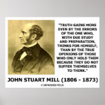 John Stuart Mill Truth Gains More By Errors Of One Poster