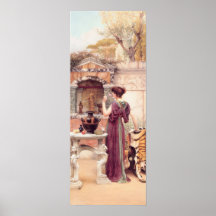 John William Godward - At the Garden Poster