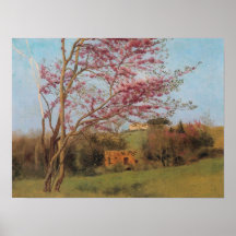 John William Godward - Blossoming Red Almond Posters