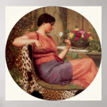 John William Godward - The time of roses Posters