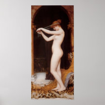 John William Godward - Venus Binding Her Hair Posters
