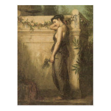 John William Waterhouse allé mais non oublié Carte Postale
