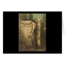 John William Waterhouse Gone But Not Forgotten Card