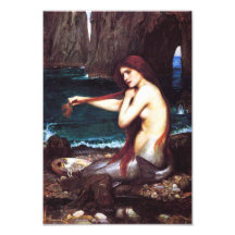 John William Waterhouse Vintage Mermaid Print Photograph