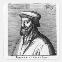 John Wycliffe Square Stickers