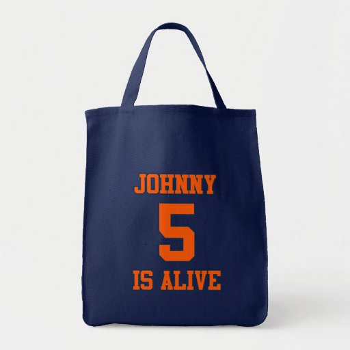 Johnny Five is Alive Canvas Bags