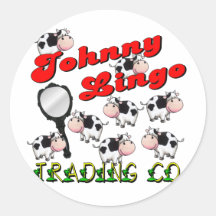 Johnny Lingo Trading Co. Round Sticker