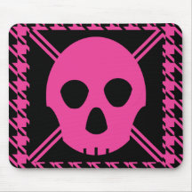 Johnny Skull - Pink Mousepads