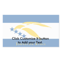 Johnston Atoll (Local), United States flag Business Cards