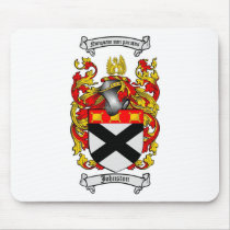 JOHNSTON FAMILY CREST -  JOHNSTON COAT OF ARMS MOUSE MAT