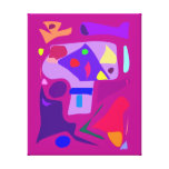 Joie abstraite 125 de bonne chance de bonheur de p impression sur toile
