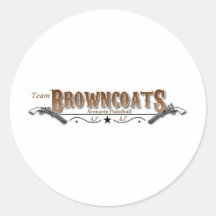 Joignez l'équipe Browncoats Adhésifs Ronds