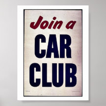 Join A Car Club Print