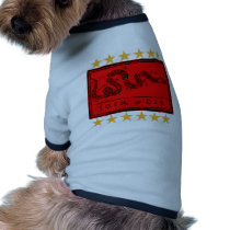 Join or Die Ben Franklin Banner on Tshirts Doggie Tshirt