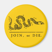 Join or Die - Libertarian Fridge Magnets