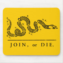 Join or Die - Libertarian Mouse Pad