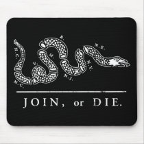 Join or Die Libertarian  Mouse Mat