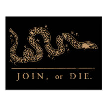 Join or Die Libertarian  Post Cards