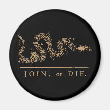 Join or Die Libertarian  Refrigerator Magnets