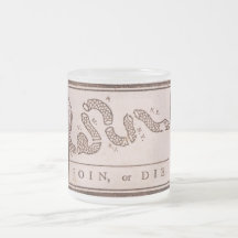 Join or Die ORIGINAL Benjamin Franklin Cartoon Coffee Mug