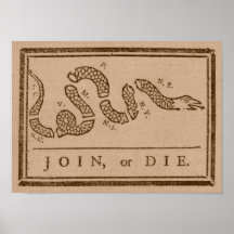 Join or Die Poster